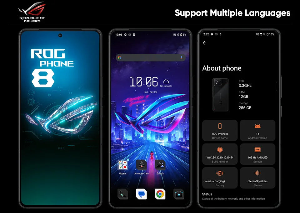 2024 ASUS ROG Phone 8 – Snapdragon 8 Gen 3, 5G Smartphone, 6.78'' 165Hz E-Sports Screen, 65W Charging, NFC, ROG 8 Pro