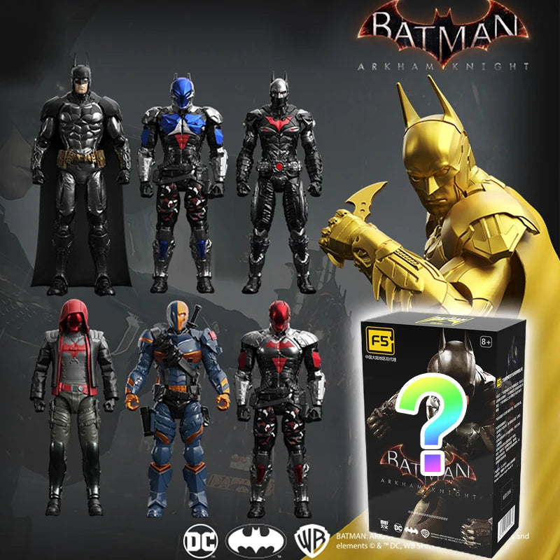 F5 Batman Arkham Knight Action Figures – 7 Styles, 10cm Blind Box Model Collectibles for Boys