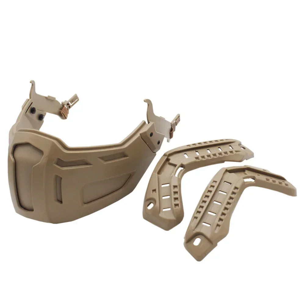 Tactical FAST Helmet Half Face Mask with Flip Goggles – Airsoft, Paintball, and Hunting Gear Accessories