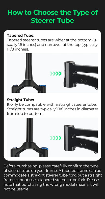 BOLANY Bike Air Fork – 27.5/29inch, 120mm Travel, Lightweight Magnesium Alloy Oil Air Suspension with Quick Release