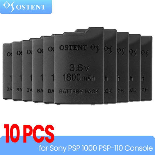 OSTENT 2/5/10pcs 1800mAh–2200mAh 3.6V Rechargeable Battery Pack – Replacement for Sony PSP 1000 PSP-110 Console