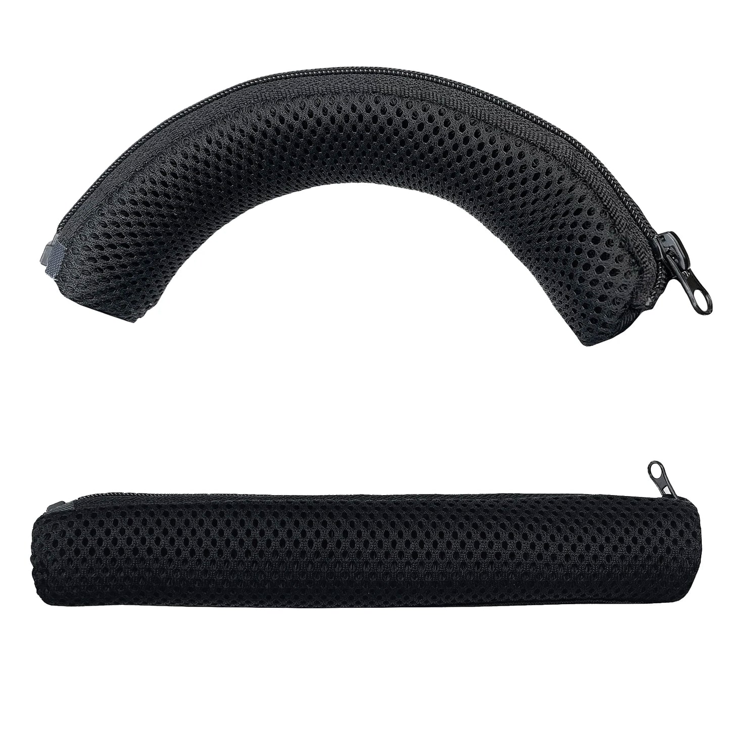Realhigh Headband Cover: Breathable Mesh Cloth Zipper for Anker Soundcore Life Q10/Q20/Q30/Q35BT Headphones - Head Beam Protection