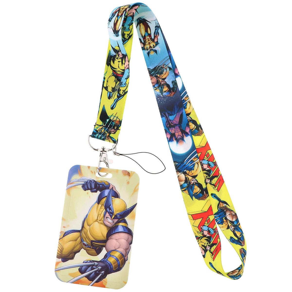 Cartoon Credential Holder Keychain – Cool Lanyard for Key, ID Card, Gym Badge & Cosplay Gift