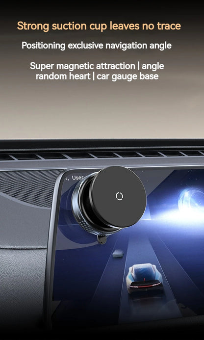 Vacuum Magnetic Car Phone Holder – Universal Suction Cup, Mirror & Shower Stand for iPhone 16/15/14/13/12 Pro Max, Samsung