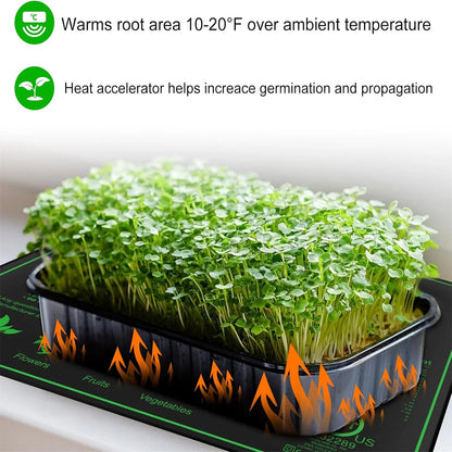 10/25/50CM Seedling Heat Mat — Indoor Plant Germination & Propagation Heating Pad with EU/US/UK Plug