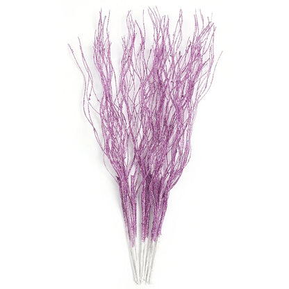 5PCS Glitter Artificial Berry Bouquet | Christmas Tree Ornament & Home Decor for New Year 2026, Navidad DIY Wreath Accessories