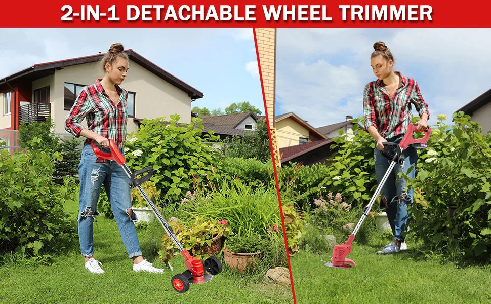 21V 4.0Ah Cordless Lawn Mower — Battery Powered Trimmer, Brush Cutter & Lawn Care Tool