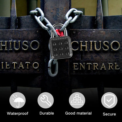 Keyless 6-Digit Combination Locker Padlock – Easy Use Code Lock for Gym, School Lockers, and Outdoor Fences