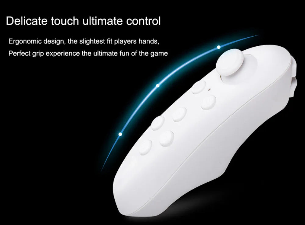 3D VR Headset – Virtual Reality Smart Glasses Helmet for Smartphones with Controllers and 7-Inch Lenses