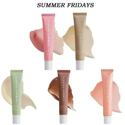 Summer Fridays Lip Balm – Moisturizing Vanilla Pink Sugar & Coffee Cake Scented Lip Gloss, Transparent Lip Oil Makeup