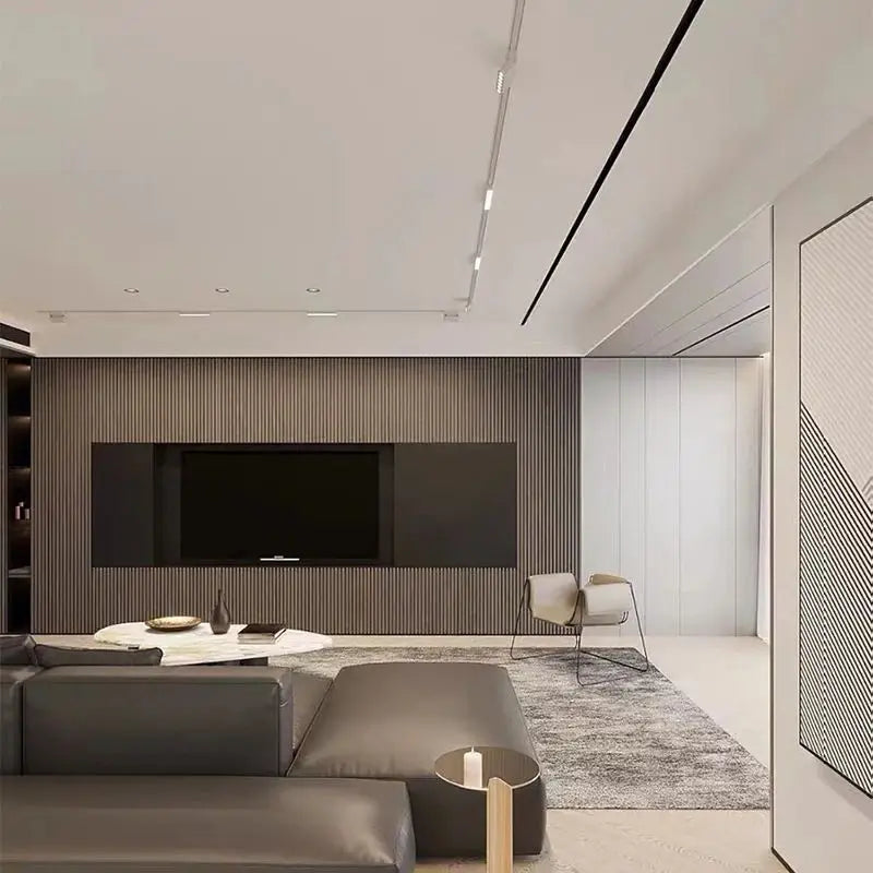 Smart Home Tuya Dimming 6mm Ultra-Thin Ceiling Mount Magnetic Track Light, 48V Slim Surface Mounted Linear Light