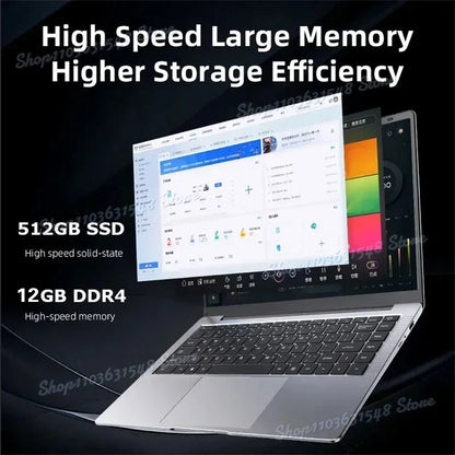 2024 Ultra Slim 14.1 Inch Intel Core i7 Laptop - i7-7500U, Windows 11, 16GB RAM, 1TB/2TB SSD, 1920x1080 Portable Notebook