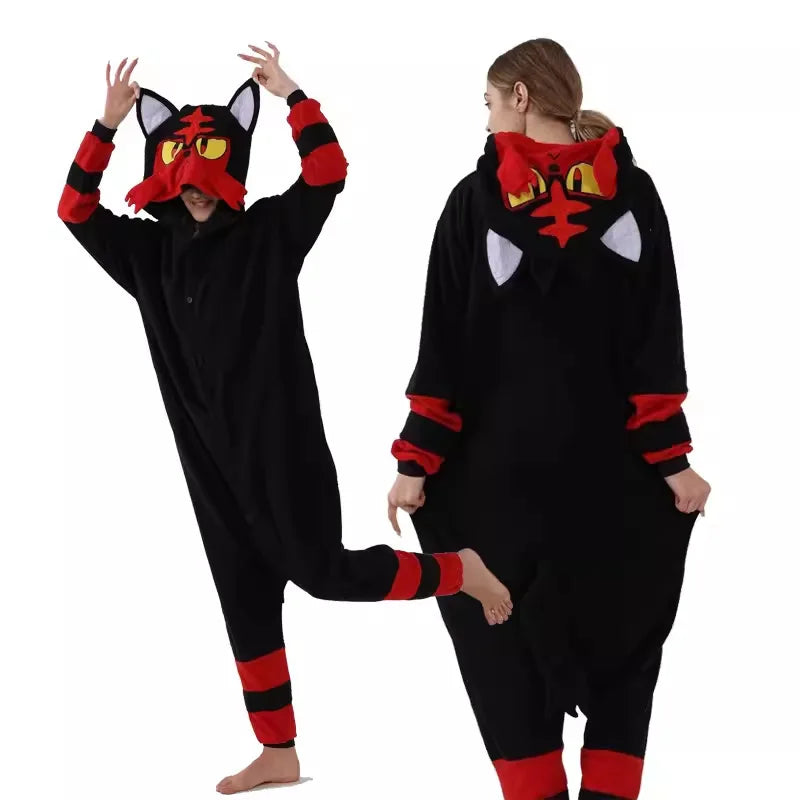 Pokémon Kigurumi Onesie — Pikachu, Gengar, Snorlax, Eevee, Squirtle, Umbreon Pajamas Cosplay Costume for Adults & Halloween Gift