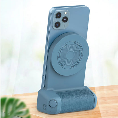 3-in-1 Camera Holder Grip: Multifunctional Magnetic Selfie Photo Bracket with Charging & Bluetooth Compatibility - Anti-shake for Android/iOS