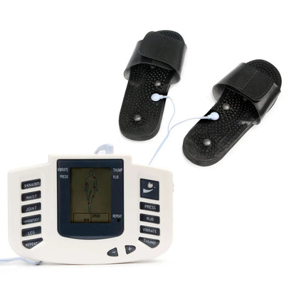 Russian Panel EMS Muscle Stimulator: Full Body Slimming Massager with 16 Pads - TENS Acupuncture Digital Therapy Electrostimulator