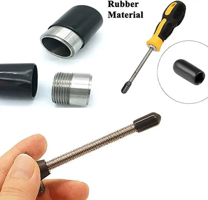 PVC & Rubber End Cap Kit — 10/25/50pcs Round Threaded Caps for Steel & Plastic Pipes, 3-25mm