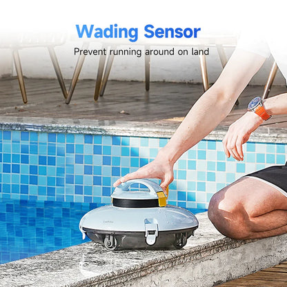 Lydsto Cordless Robotic Pool Cleaner - Automatic Swimming Pool Vacuum, Wireless Operation, Auto-Parking Feature
