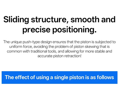 Durable Steel Bike Brake Pad Spreader Tool — 360° Rotatable Hydraulic Disc Caliper Piston Reset & Extension Tool