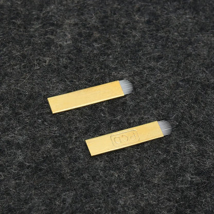 50pcs PCD Microblading Eyebrow Needles – F12/14/19 Tebori Blades for 3D Embroidery Manual Pen