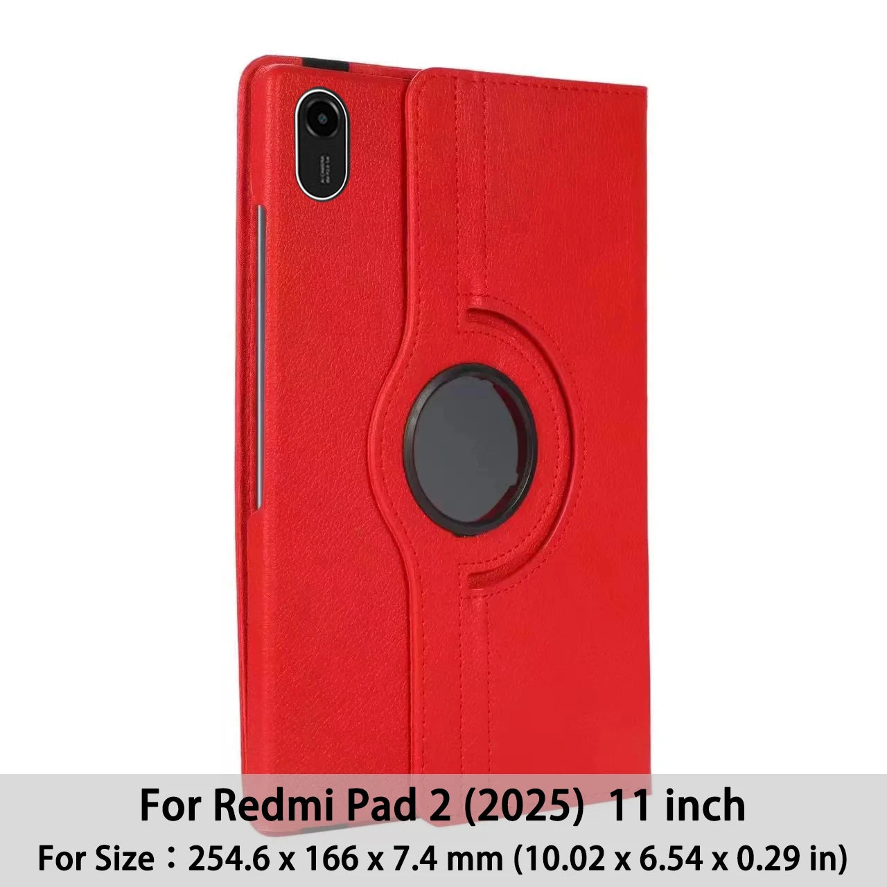 Redmi Pad 2 11″ 2025 Case — PU 360° Rotating Stand with Sleep/Wake Function Cover