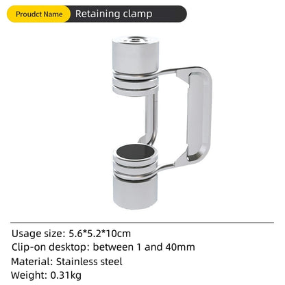 Portable Stainless Steel Light Pole Bracket — Outdoor IGT Table Supply and Desktop Mount Camping Table Accessory