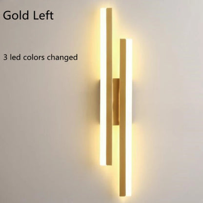LED Wall Sconce - Modern Copper Pipe Lamp with Acrylic Shade, Indoor Lighting for Bedroom, Living Room, Corridor