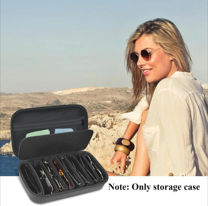 Travel Sunglasses Organizer Case for Quay Polarized Sunglasses – Men & Women Trendy Sunglass Storage Holder (Bag Only)