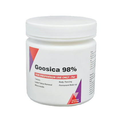 New 98% Goosica Tattoo Cream 500g – Auxiliary Numbing Cream for Permanent Makeup, Microblading, Piercing, Face & Body