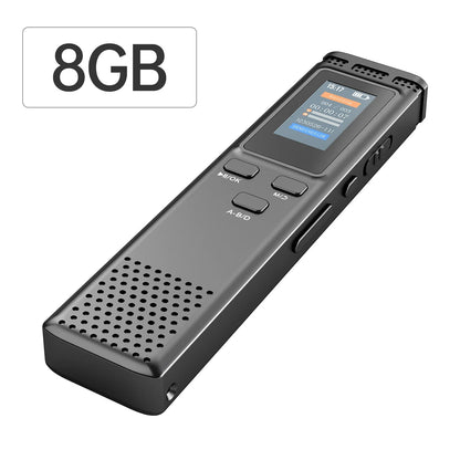 Digital Voice Recorder 64GB/16GB/8GB | Voice Activated Audio Recording, Noise Reduction, MP3 Playback, 288hrs