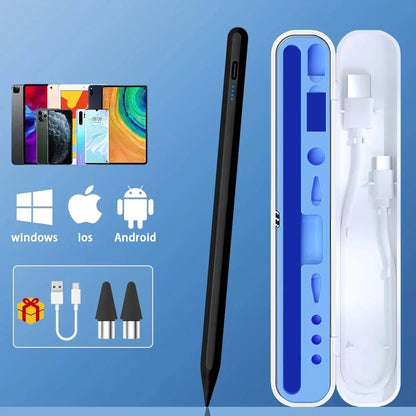 Universal Stylus Pen for Tablet – Touch Pen Compatible with iPad, Huawei, Lenovo, Samsung, Xiaomi, Redmi, Honor, Oppo, Vivo – Includes Protective Box