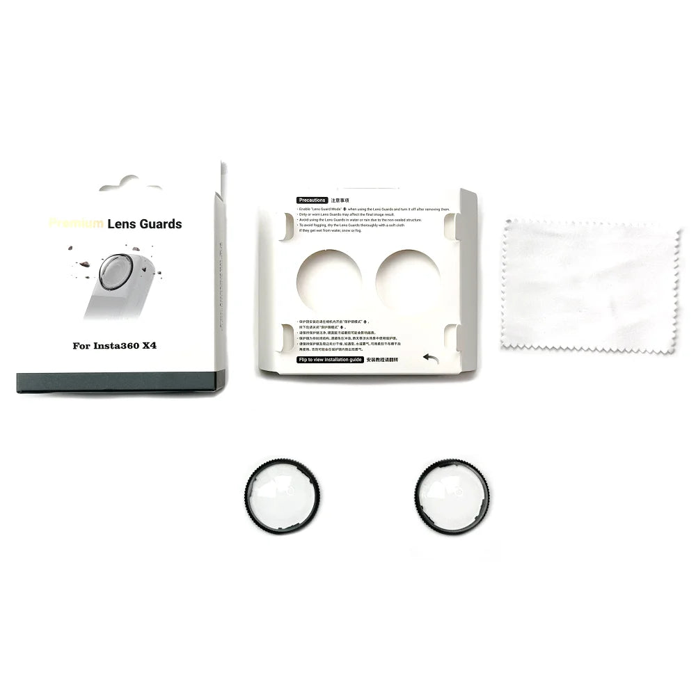 Insta360 X4 Premium Glass Lens Guard Protector for ONE X4 – Accessories for Insta360 ONE X4