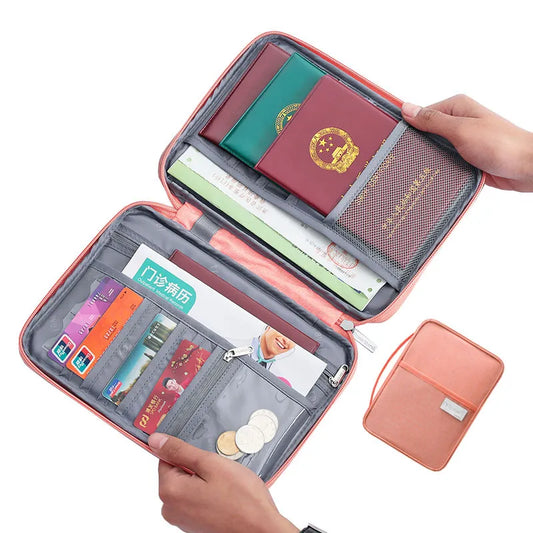 Creative Waterproof Travel Wallet: Family Passport Holder & Document Organizer - Essential Travel Accessories