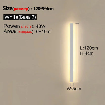 Waterproof Outdoor Wall Light – LED Garden Lamp, Modern Nordic Style for Living Room & TV Background, IP65, 110/220V Wall Washer