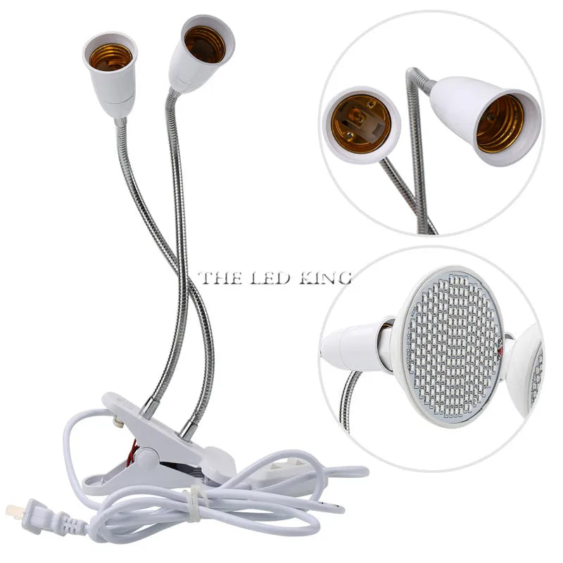 Phyto Lamp Full Spectrum LED Grow Light — E27 Plant Lamp for Indoor Seedlings, Flowers & Grow Tent Box