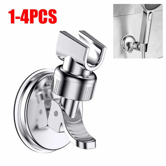 1-4PCS Adjustable Shower Rack — Strong Suction Cup Wall Mount Holder for Handheld Shower Heads