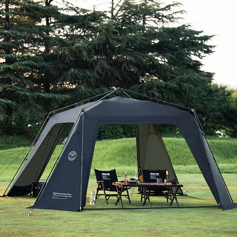 ShineTrip Oversized Dome Tent – Quick Setup, Waterproof & Sunproof Silver-Coated Canopy for Camping (05 Series)
