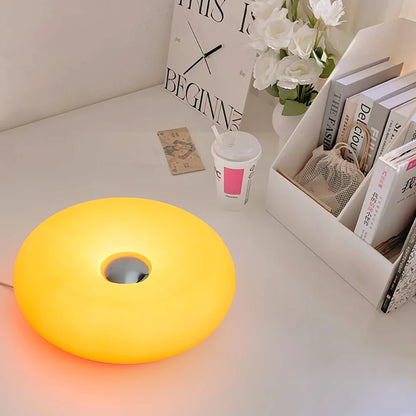 Bauhaus USB Table Lamp - Donut-Shaped Ambient Light for Bedroom, Living Room, & Dining Room Decoration