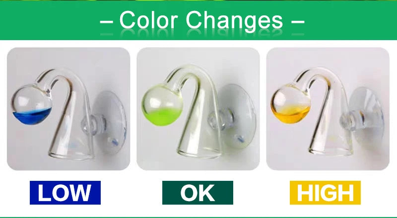 Co2 Indicator Color Guide Aquarium CO2 Indicator Solution – Liquid Drop Checker for Monitoring C ...