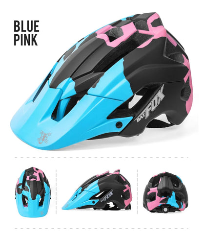 BATFOX Ultralight Bike Helmet – Molded Mountain & Road Helmet for Men, DH AM Cycling Equipment, Casco Ciclismo Bicicleta