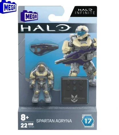 Megas Halos Construx Infinites Heroes Series – 17 Spartan Yoroi Kovan Agryna Action Figures & Collectibles
