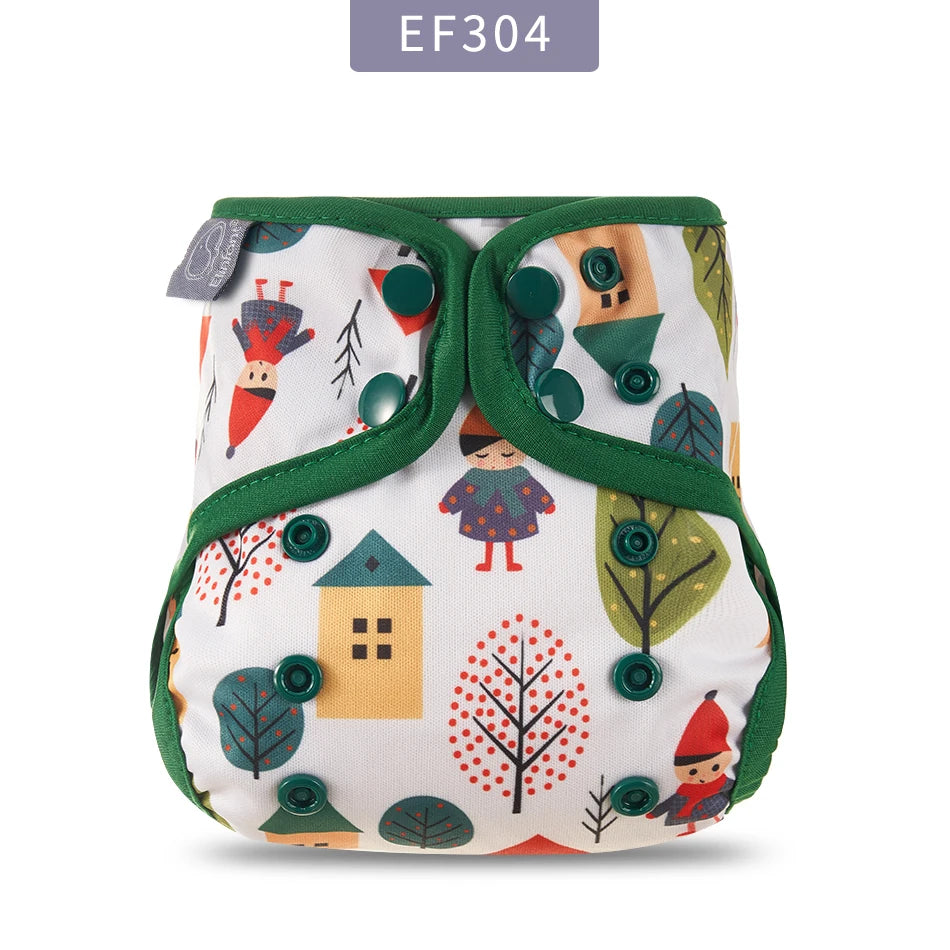 Kangobaby #My Soft Life# Reusable Baby Cloth Diaper Cover – Washable Newborn Nappies 0-3 Months