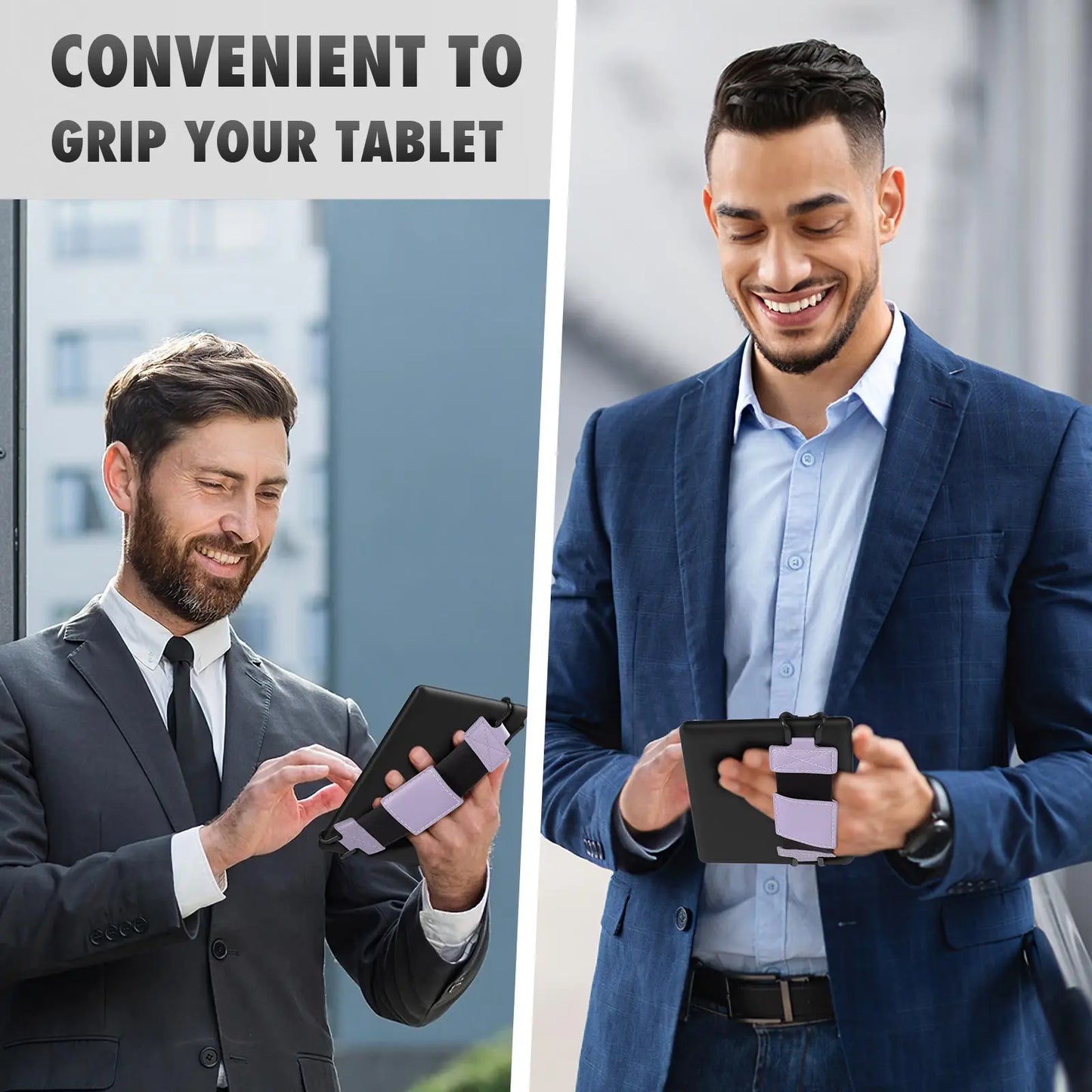 Soft Hand Strap for 6-8" Kindle eReaders: High-Elasticity Grip for Kindle, Kobo, Voyage, Lenovo, and Sony Tablets - Black