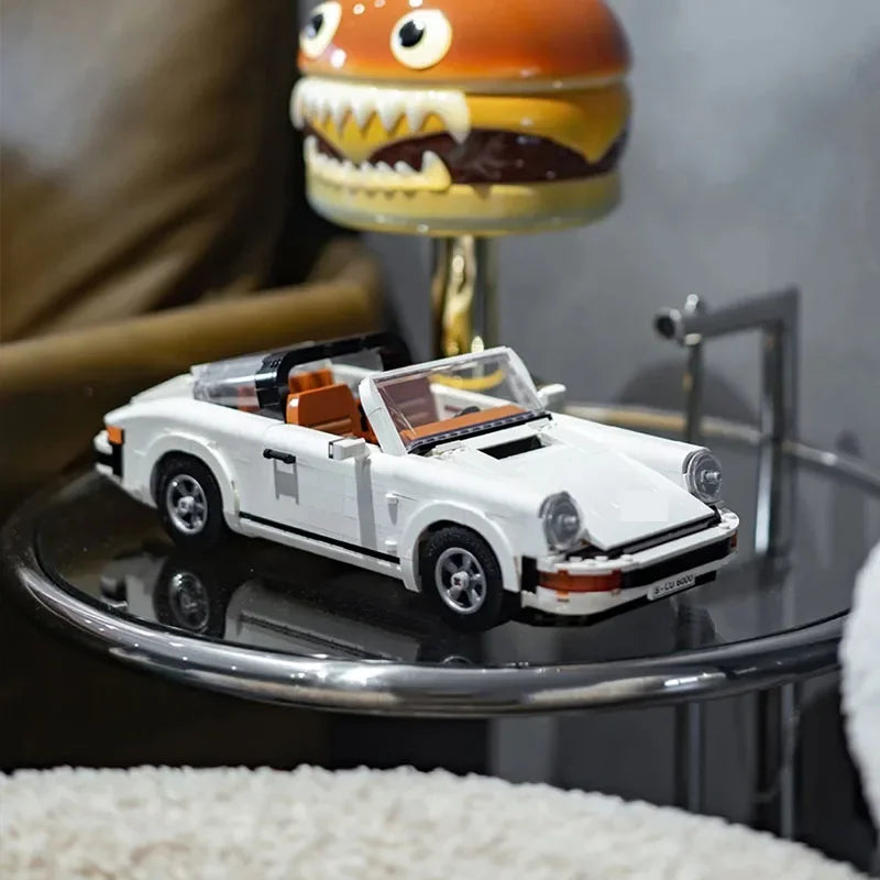 1458PCS Technical Retro Car Model 10295 – 2 in 1 Race Classic Building Blocks Set for Adults & Teens, Christmas Gift Toy