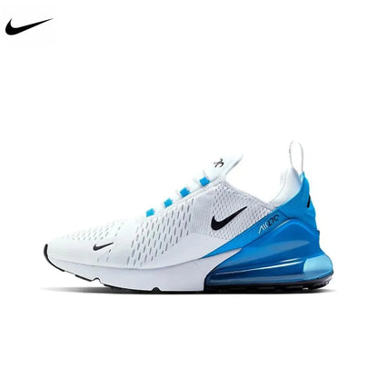 Nike Air Max 270 Running Shoes – Mesh, Shock Absorption, Non-Slip, Abrasion Resistant, Unisex Black & White Low Top