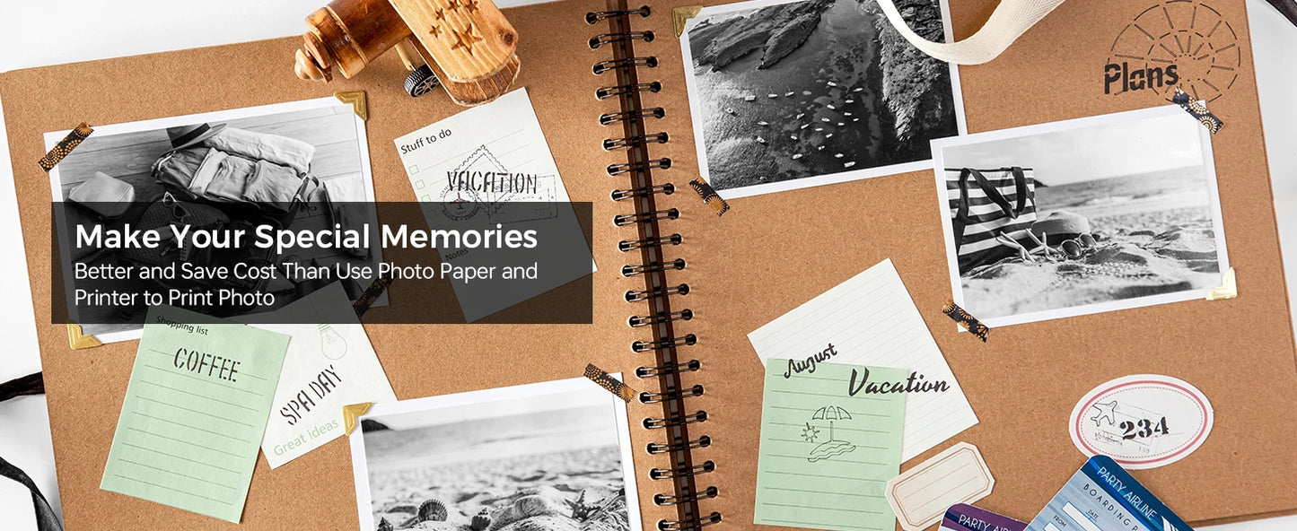 New A4 Portable Wireless Printer M832 – Inkless Thermal 300DPI Mobile Printer for Travel, Work & Home, Android & iOS Support