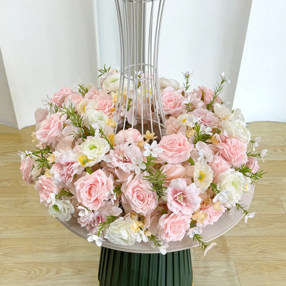 60cm Artificial Flower Wreath – Wedding Table Centerpiece & Backdrop Decoration