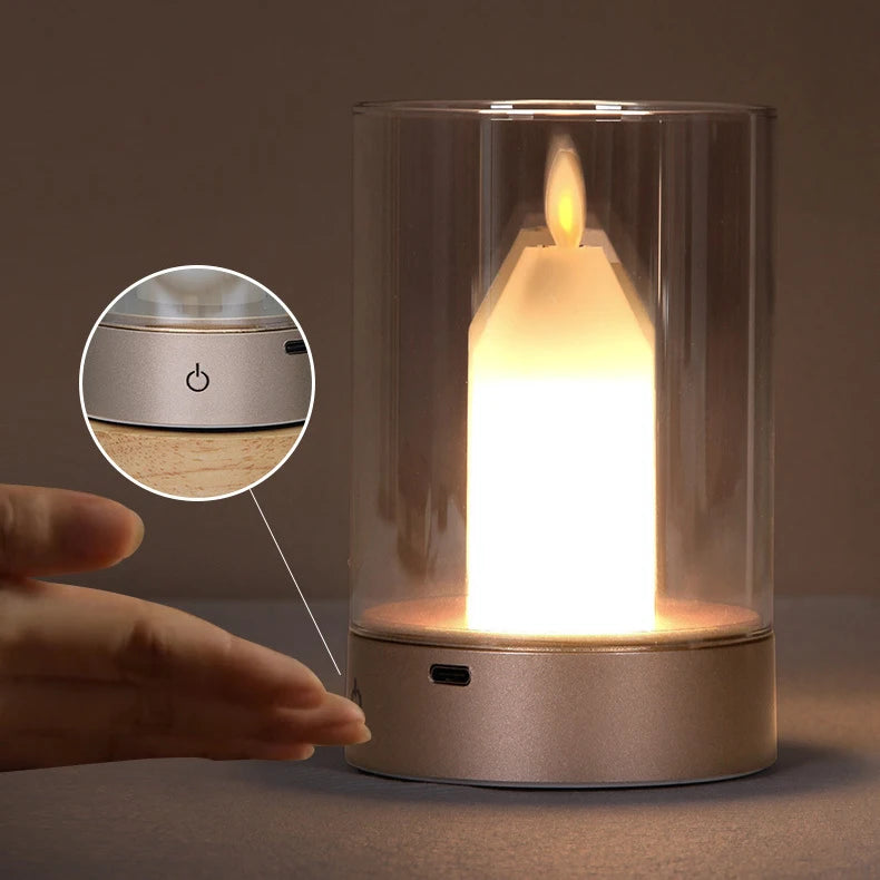 GGbingo LED Night Light – PIR Motion Sensor Candlelight with USB Charging & Auto Switch