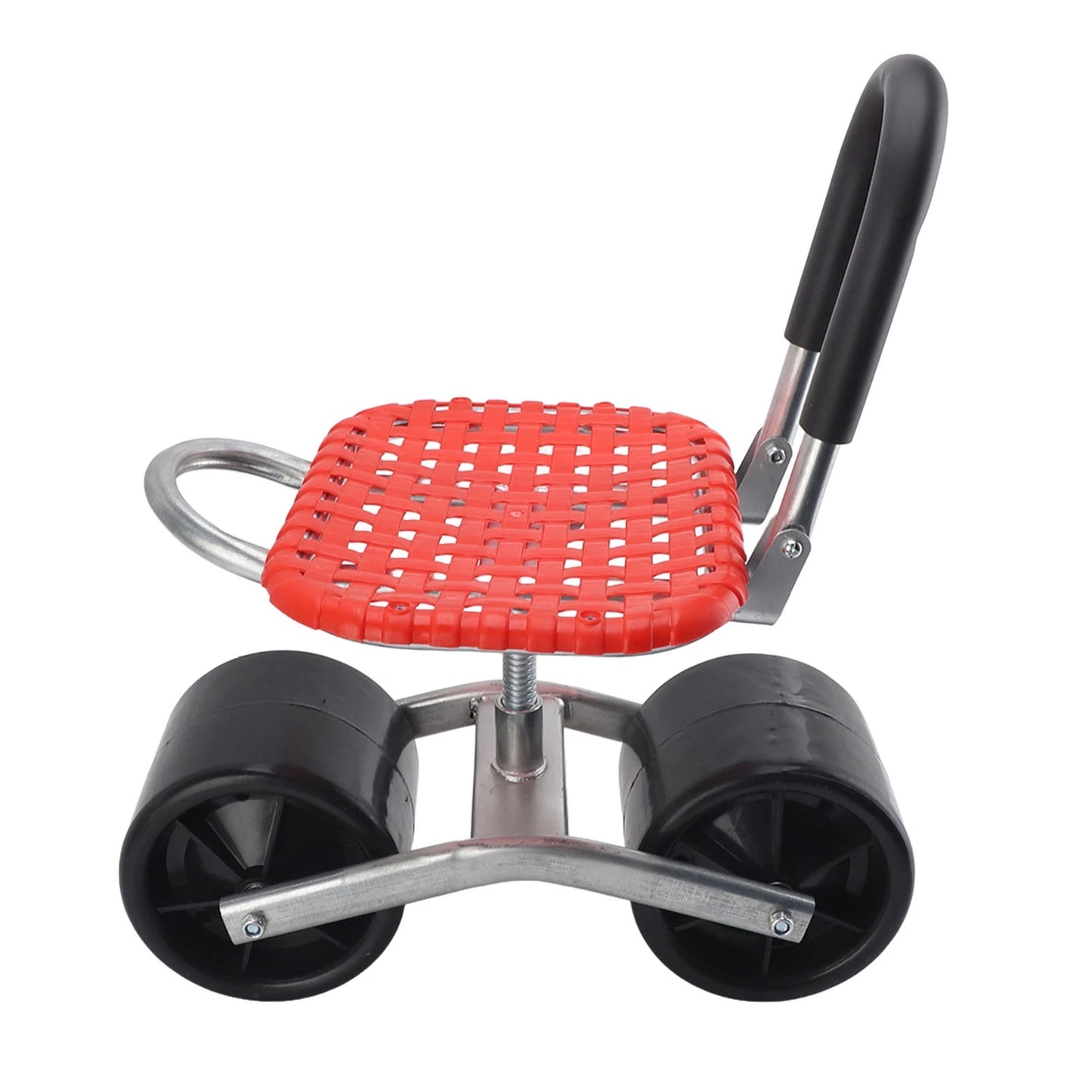 Garden Scooter Rolling Work Seat — Adjustable Iron Labor-Saving Seat for Efficient Field Work