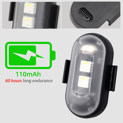 Wireless RGB LED Strobe Lights – Warning & Position Lights for Aircraft, Helicopters, and Motorcycles