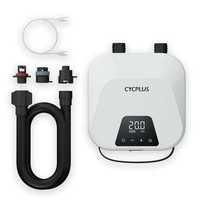SUP Inflatable Pump — Rechargeable 20PSI Pump for PVC Kayaks, Kite Wings & Stand Up Paddle Boards